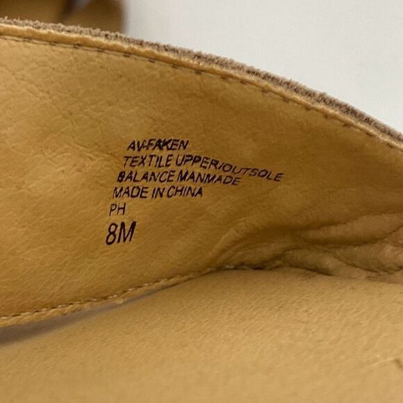 Adrienne Vittadini Women's Brown Embellished Rhinestones Crisscross Sandal Sz 8M - Picture 6 of 10